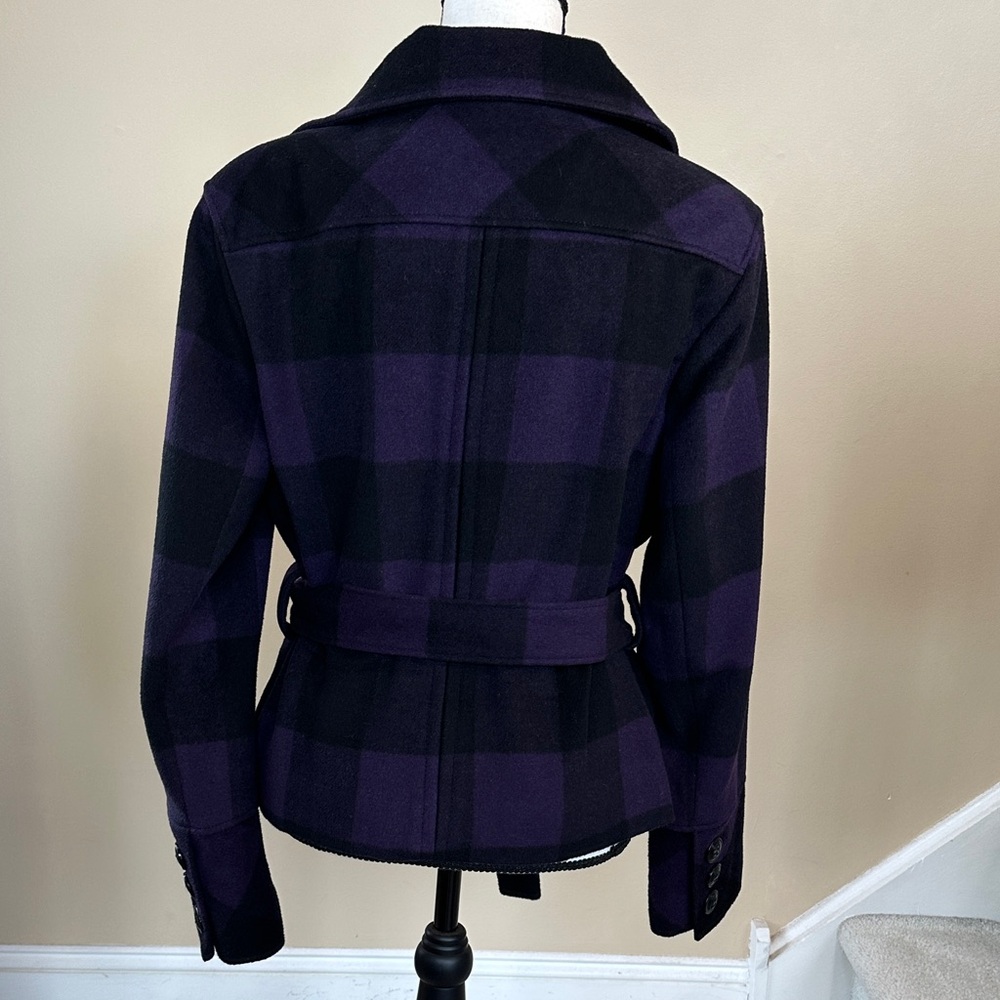Guess Purple & Black Plaid Jacket - Picture 4 of 17